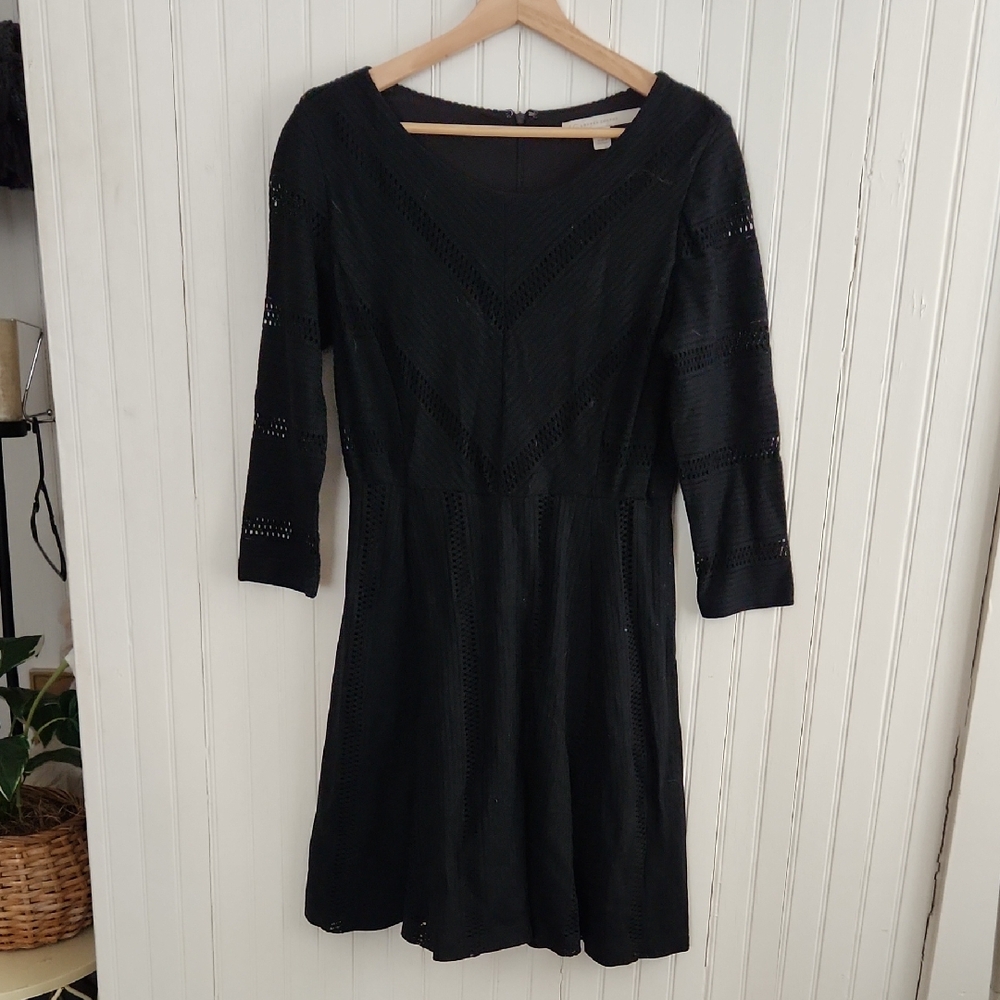 LC Lauren Conrad Black Long Sleeve Dress